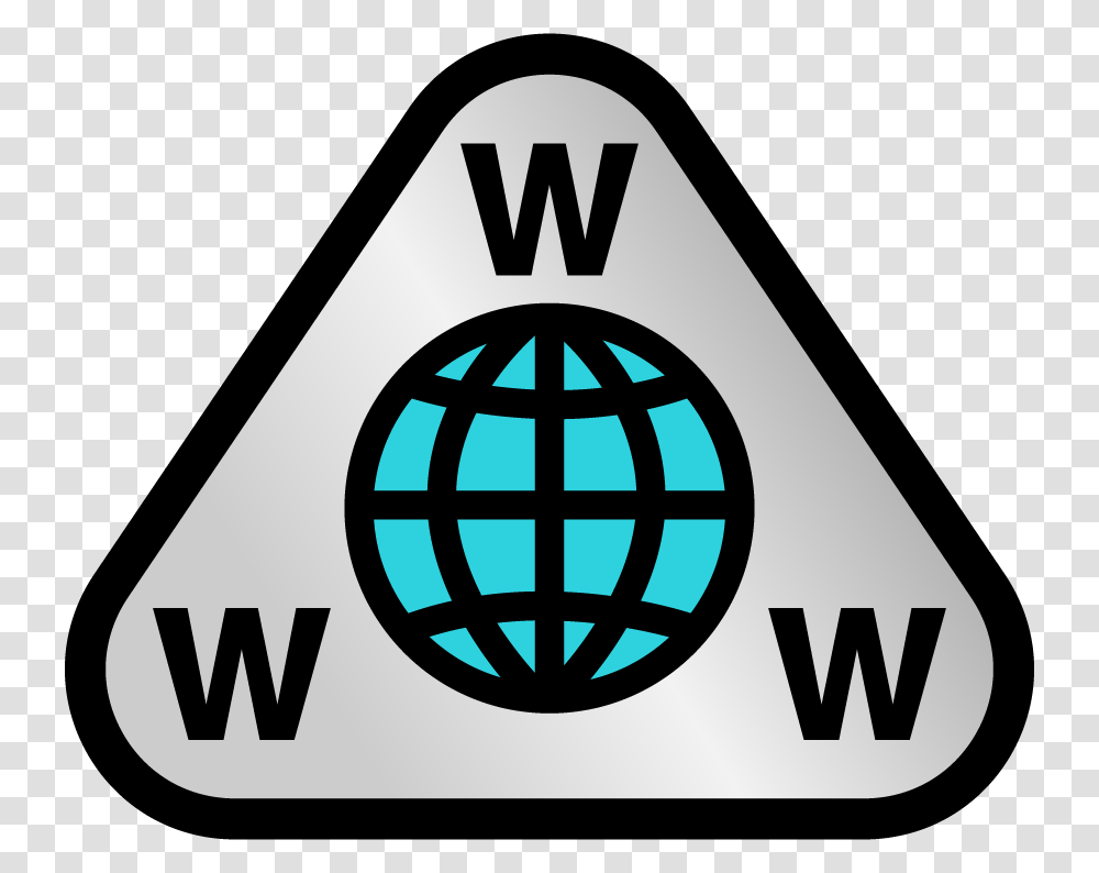 Web Logo World Wide Web, Triangle, Sign, Dynamite Transparent Png