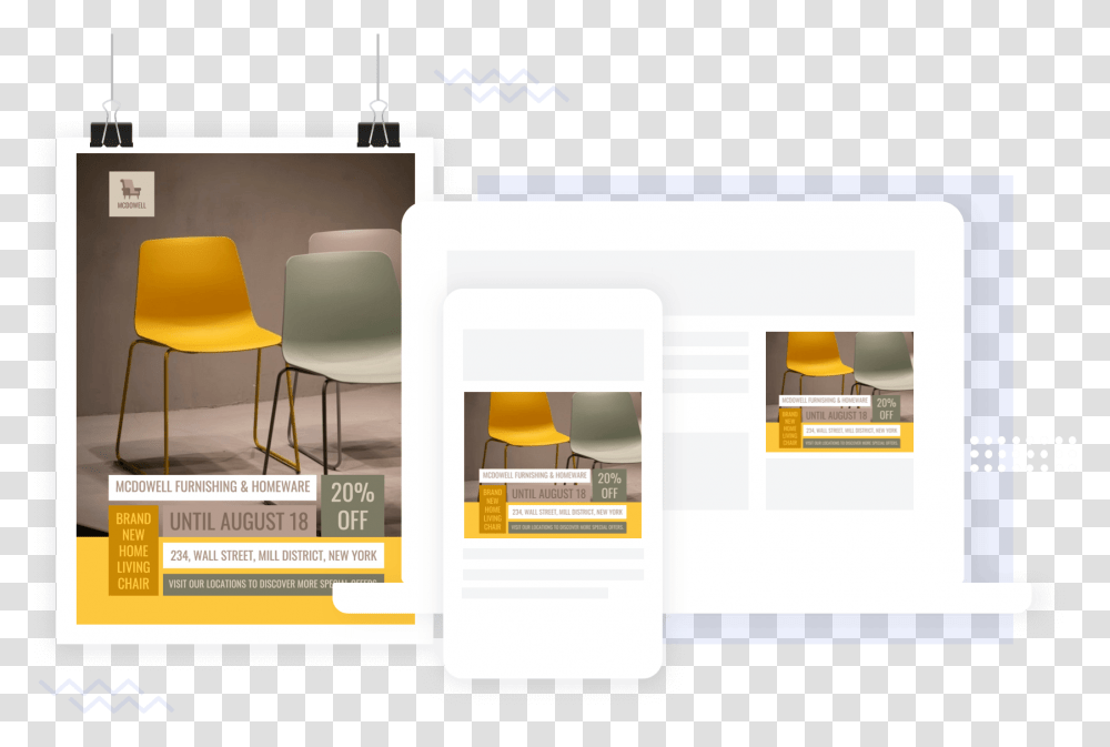 Web Page, Chair, Furniture, Poster, Advertisement Transparent Png