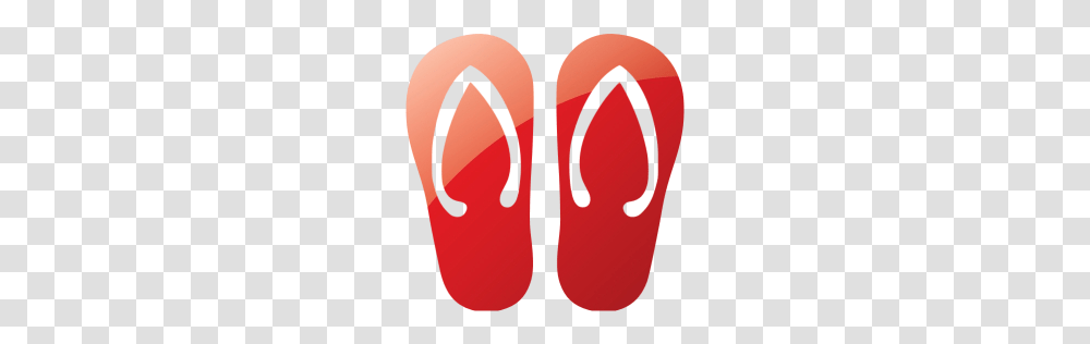 Web Ruby Red Flip Flop Icon, Apparel, Footwear, Flip-Flop Transparent Png