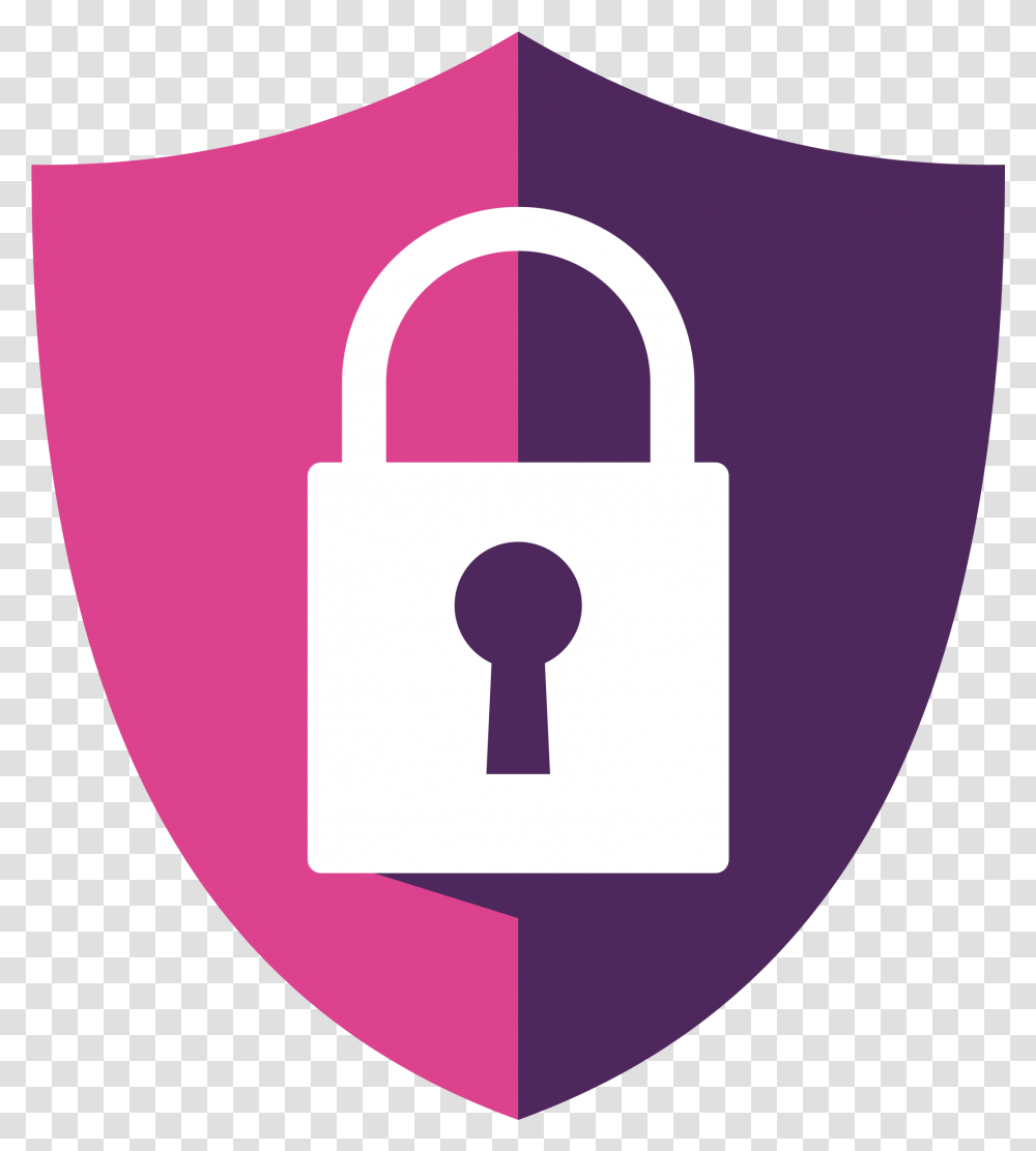 Web Security Shield Security Shield, First Aid, Lock, Purple, Combination Lock Transparent Png