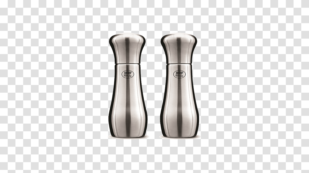 Weber Style Salt And Pepper Shakers, Bottle, Steel Transparent Png
