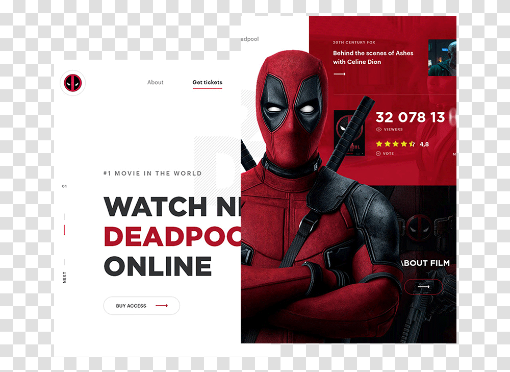 Website Design Deadpool, Poster, Advertisement, Flyer, Paper Transparent Png