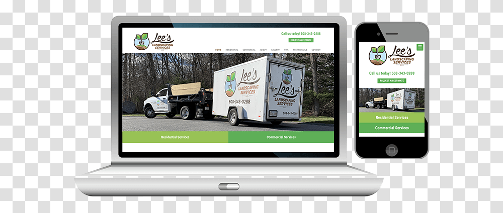 Website Design For Landscaping Business Online Advertising, Mobile Phone, Electronics, Van, Vehicle Transparent Png