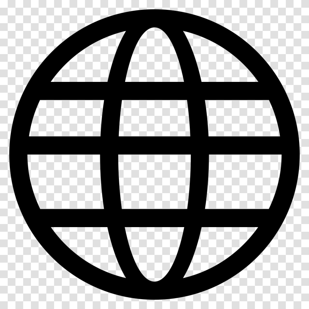 Website Svg Web Address Amp Clipart Free Globe Icon Black, Stencil, Sphere, Weapon Transparent Png