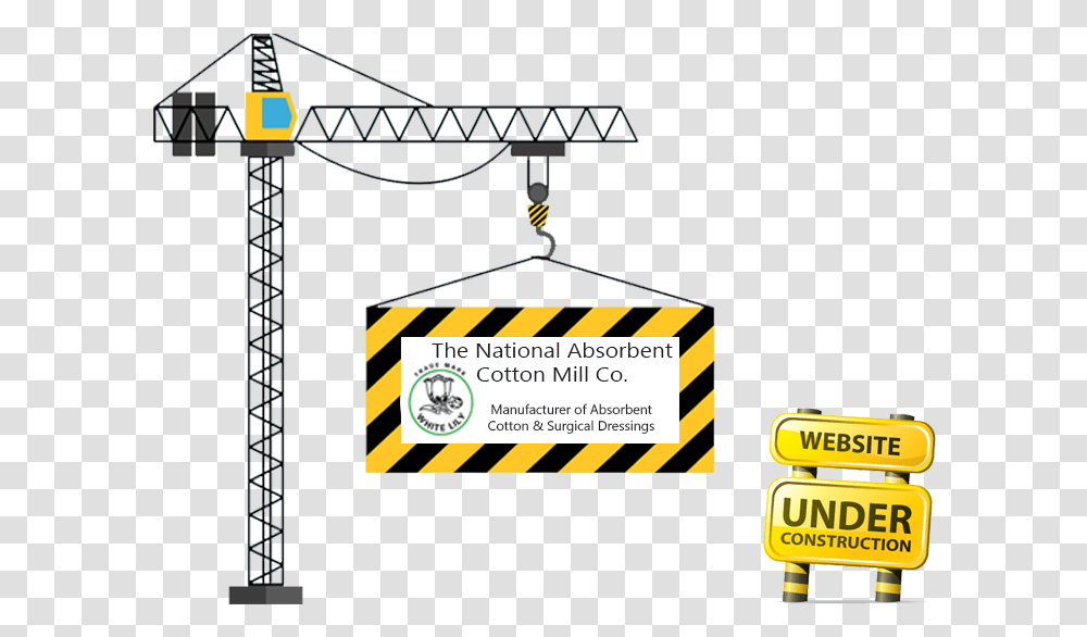 Website Under Construction, Construction Crane, Sign, Road Sign Transparent Png