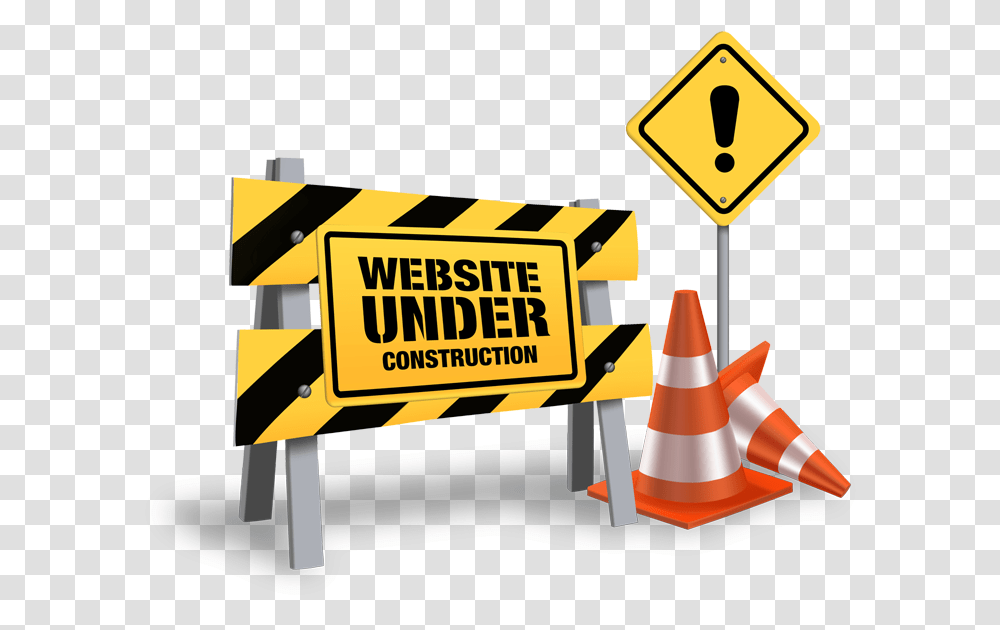 Website Under Construction Site Under Construction, Fence, Barricade, Road Sign Transparent Png