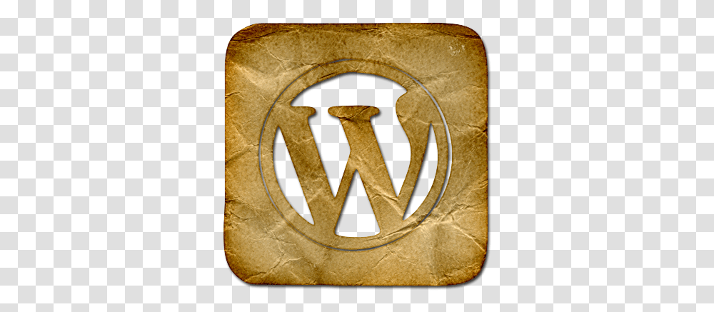 Webtreatsetc Icon Ico Or Icns Gold Wordpress Logo, Symbol, Trademark, Rug, Emblem Transparent Png