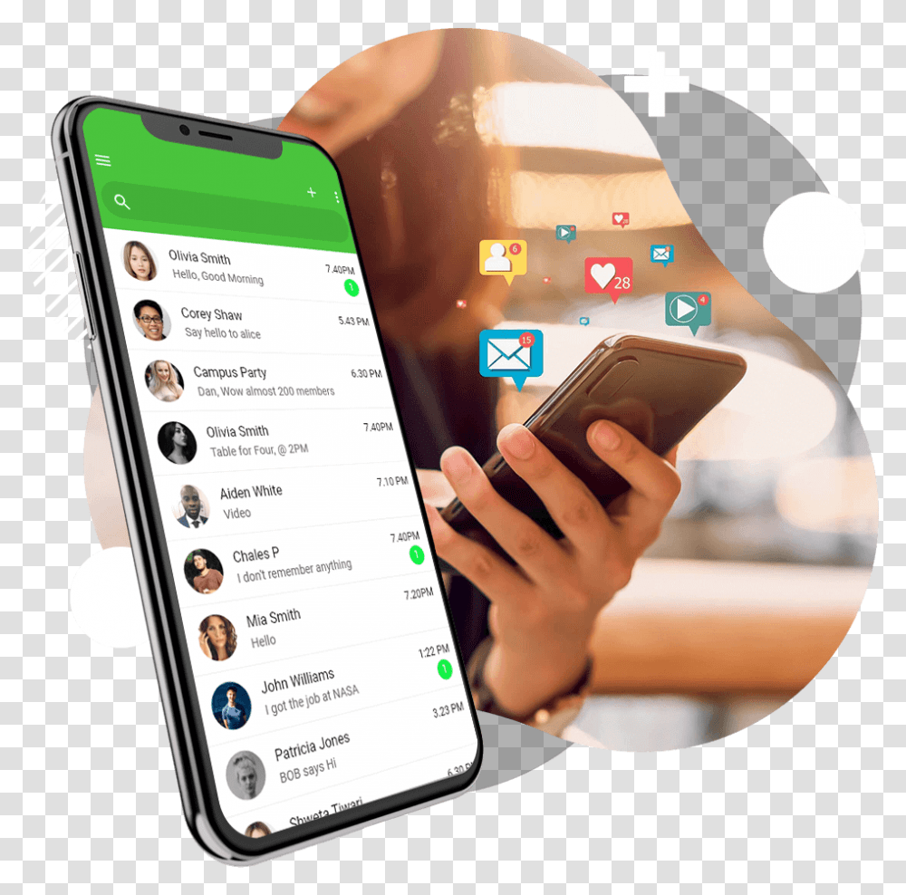 Wechat Clone App Development Like Social Media, Mobile Phone, Electronics, Cell Phone, Iphone Transparent Png