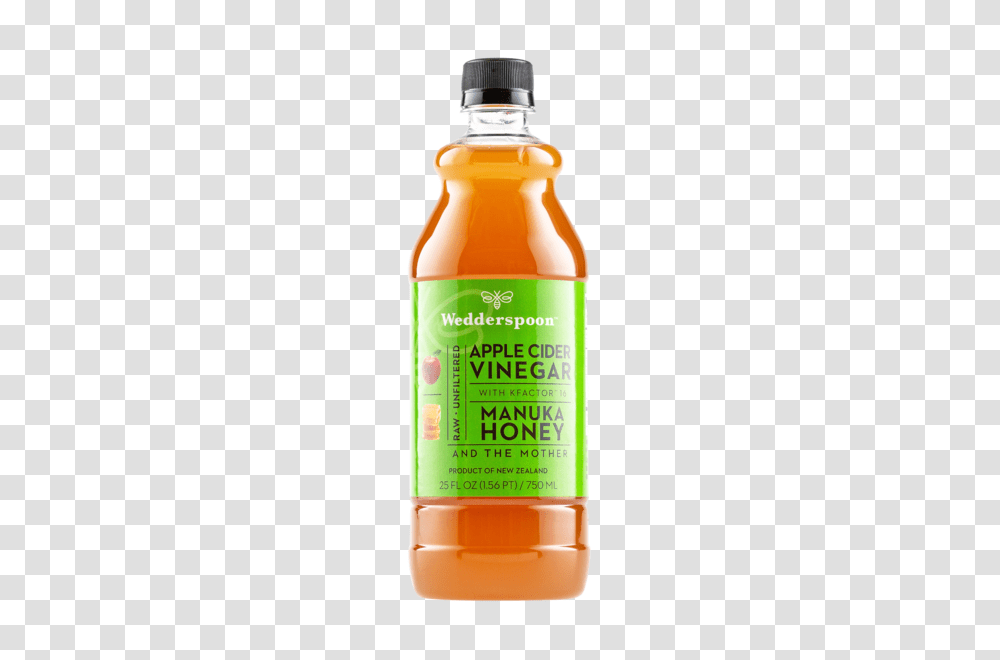 Wedderspoon Apple Cider Vinegar With Manuka Honey Wedderspoon, Juice, Beverage, Drink, Bottle Transparent Png