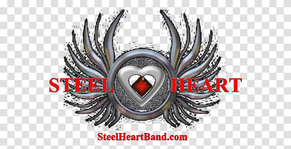 Wedding Band Nightclub Heart Logo, Symbol, Trademark, Emblem, Star Symbol Transparent Png