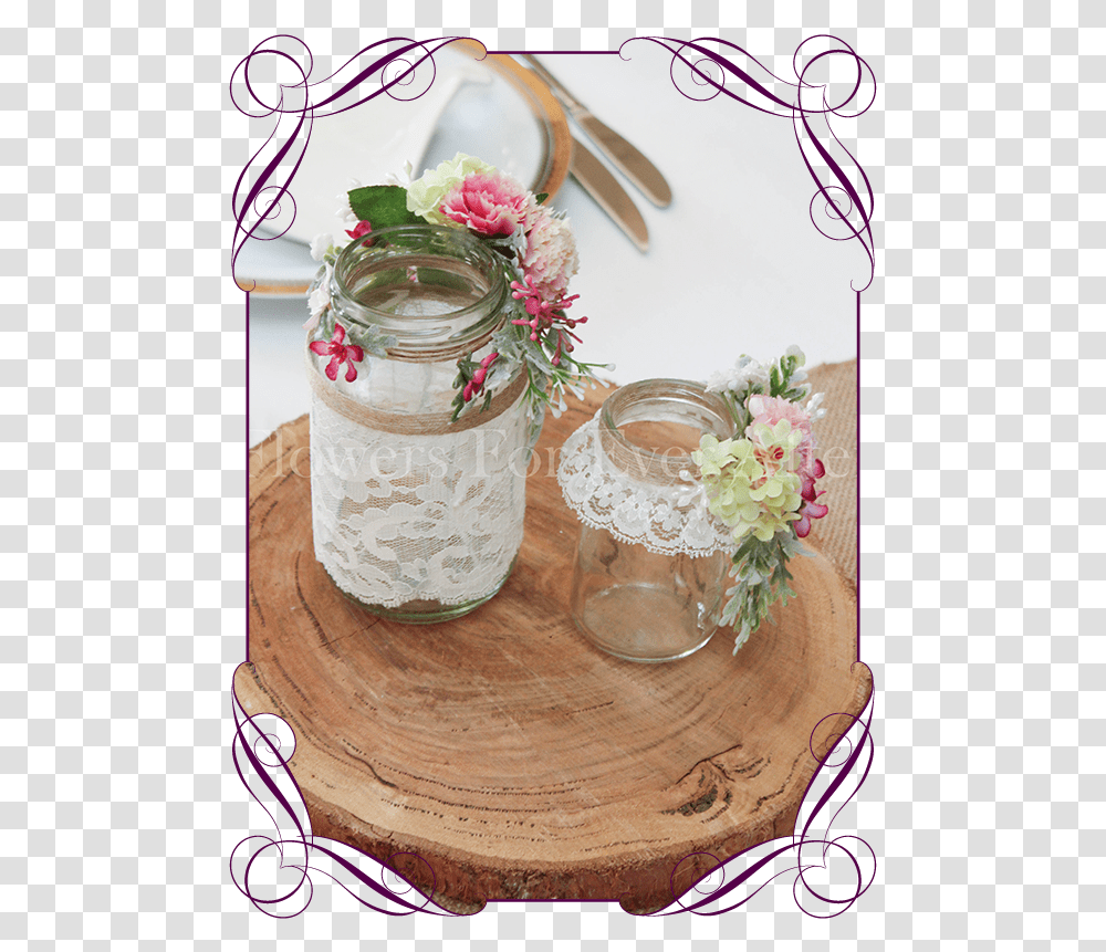 Wedding Basket For Flower Girl, Jar, Glass, Fork, Cutlery Transparent Png