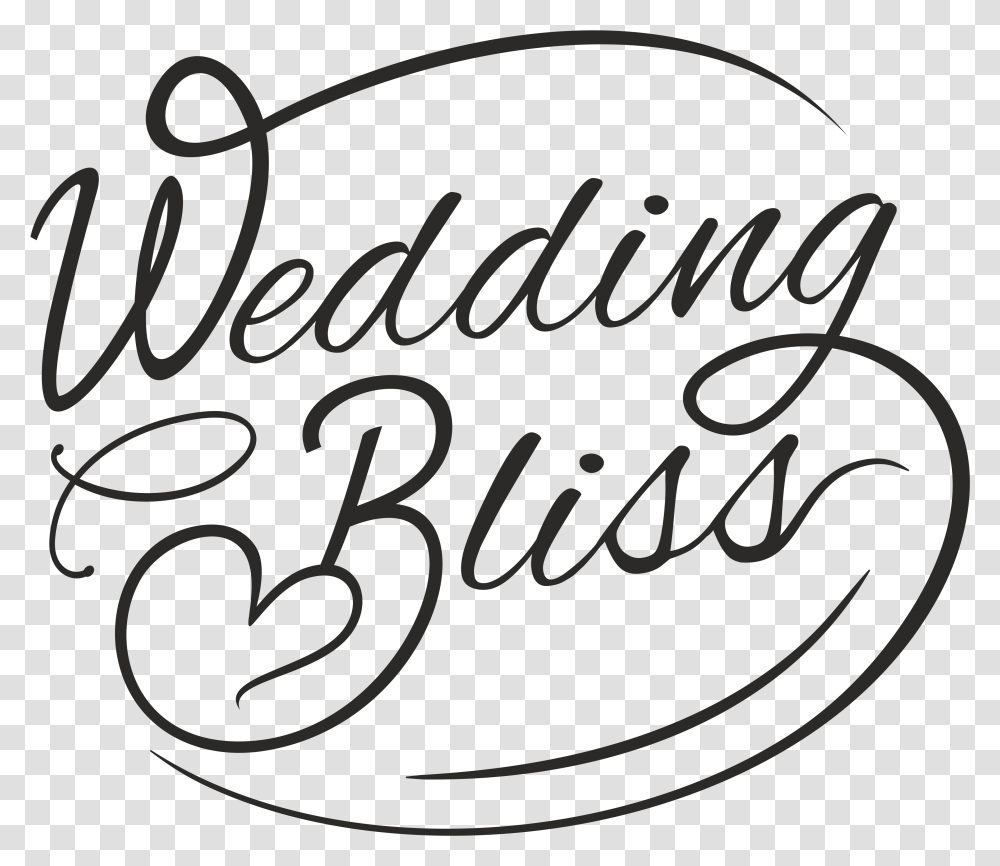 Wedding Bliss, Handwriting, Calligraphy, Label Transparent Png