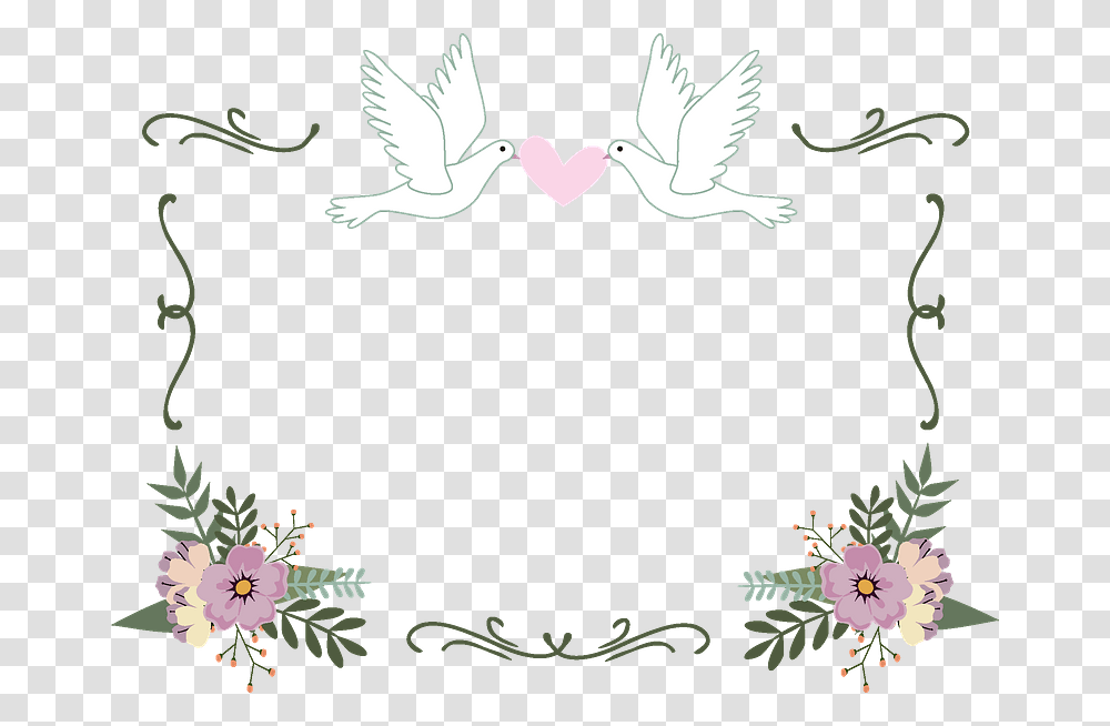 Wedding Border Clipart, Pattern, Fish, Animal Transparent Png