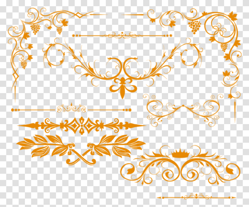 Wedding Border Wedding Border Line Gold, Floral Design, Pattern Transparent Png