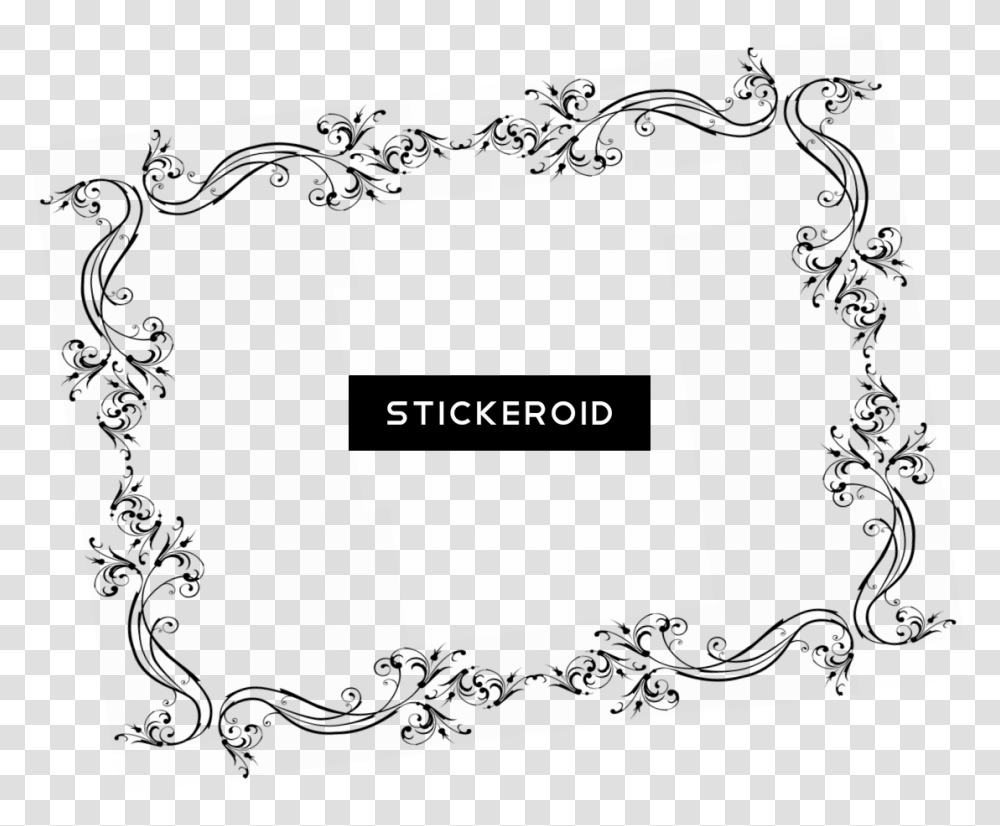 Wedding Borders And Frames Download, Cross, Stencil Transparent Png