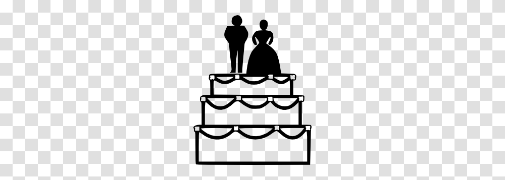 Wedding Cake Clip Art, Person, Furniture, Silhouette, Chair Transparent Png
