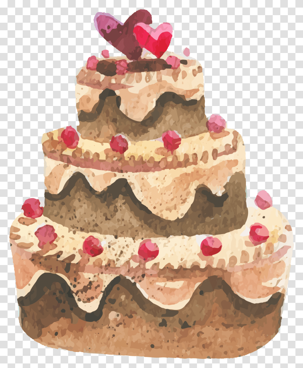 Wedding Cake Clipart Watercolor Wedding Cake Wedding Cake Watercolor, Dessert, Food, Birthday Cake, Clothing Transparent Png