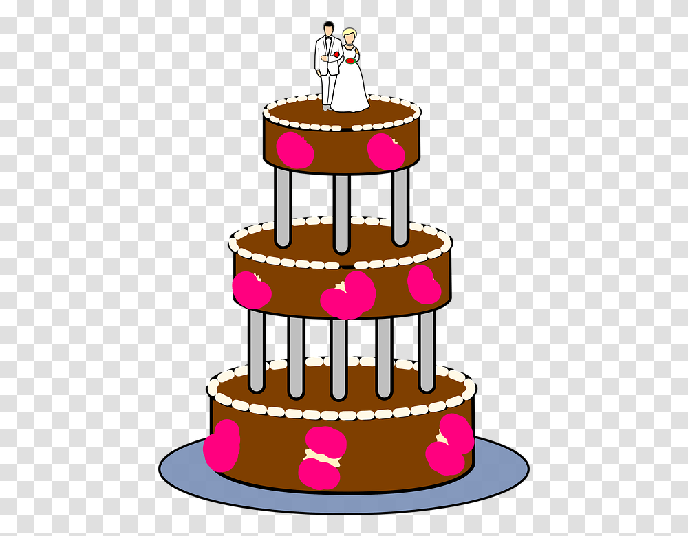 Wedding Cake Tiered Layers Topper Columns Frosting Wedding Cake Clipart, Birthday Cake, Dessert, Food, Circus Transparent Png