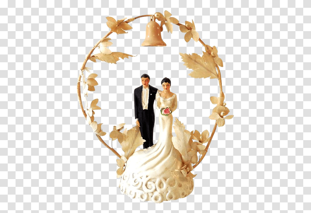 Wedding Cake Top Bride And Groom Found At Bride, Person, Performer, Dessert, Food Transparent Png