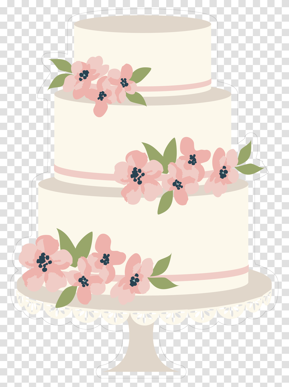 Wedding Cake With Flowers Print Amp Cut File Wedding Cake, Dessert, Food, Birthday Cake, Icing Transparent Png
