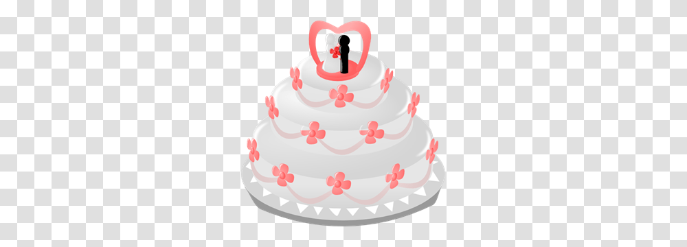 Wedding Cake With Topper Clip Arts For Web, Dessert, Food, Cream, Creme Transparent Png