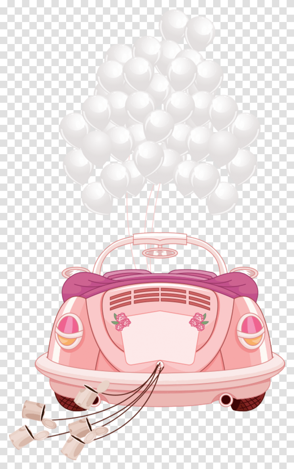 Wedding Car Wedding Car Cartoon, Bag, Vehicle, Transportation, Light Transparent Png