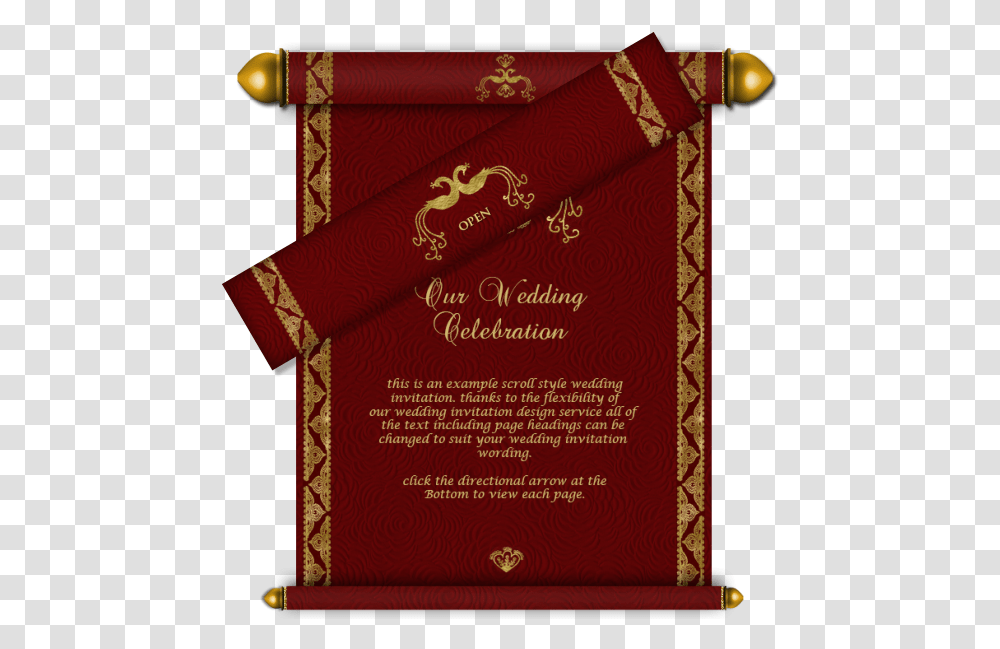 Wedding Card Designs In Pakistan, Scroll, Book, Cushion Transparent Png