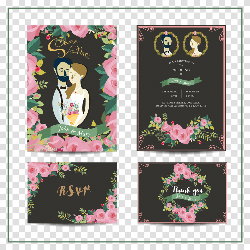 Wedding Card Designs Vector Wedding, Advertisement, Poster, Flyer Transparent Png