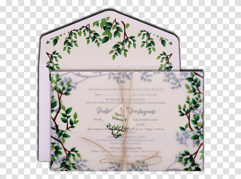 Wedding Cards With Paper, Envelope, Mail, Menu Transparent Png