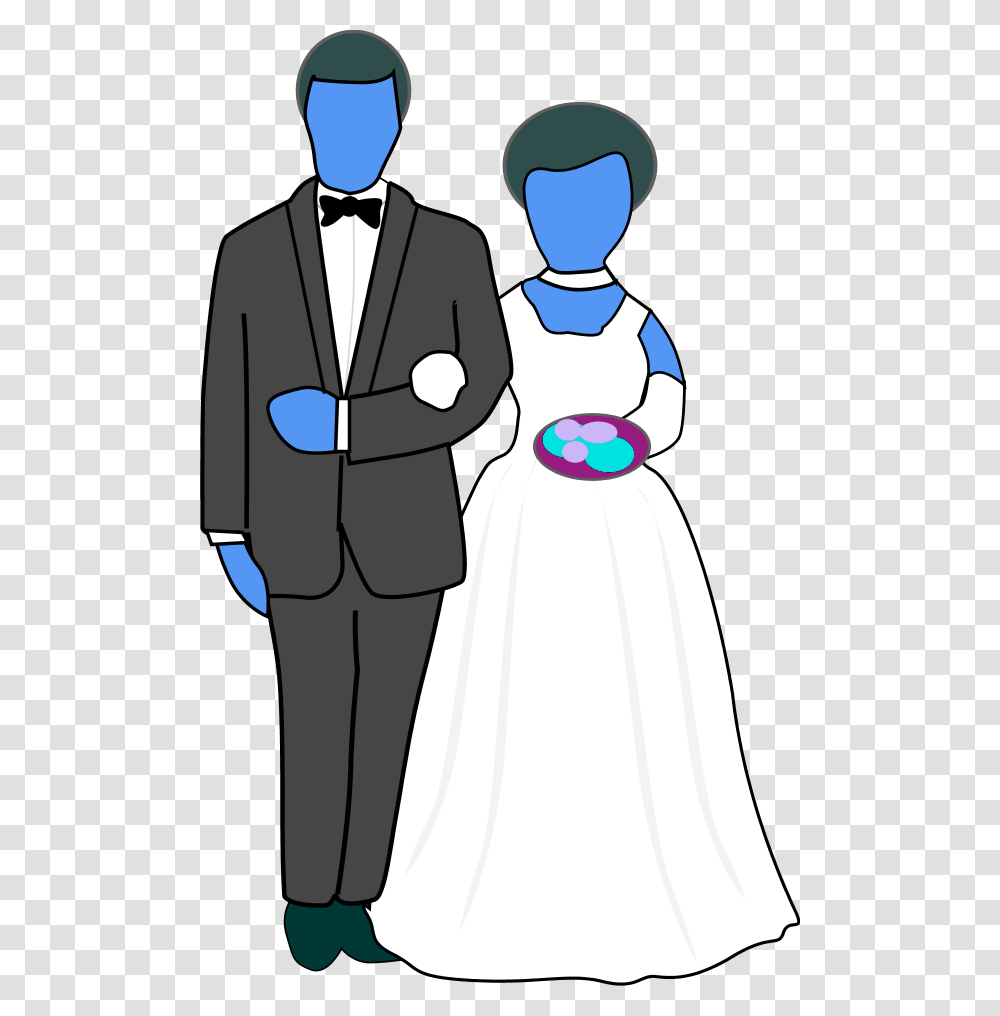 Wedding Ceremony Clipart, Suit, Overcoat, Dress Transparent Png