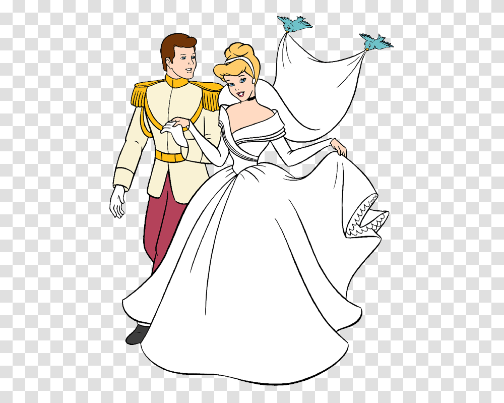 Wedding Clip Art Cinderella And Prince Wedding, Person, Comics, Book Transparent Png