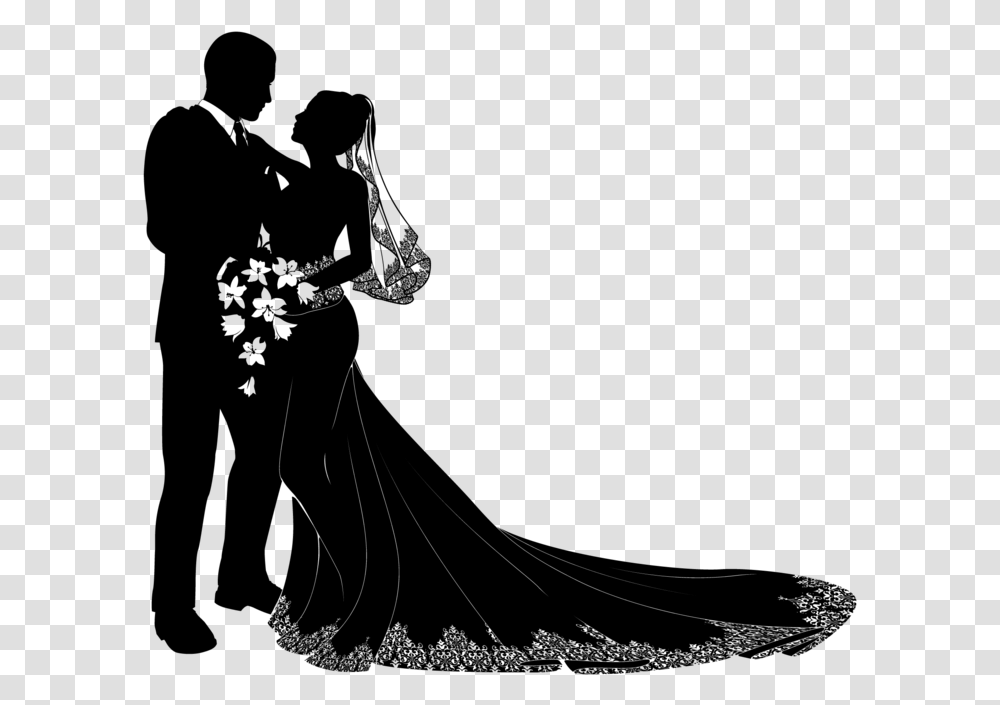 Wedding Clipart Craft Projects Symbols Clipart Wedding Couple Silhouette, Gray, World Of Warcraft Transparent Png