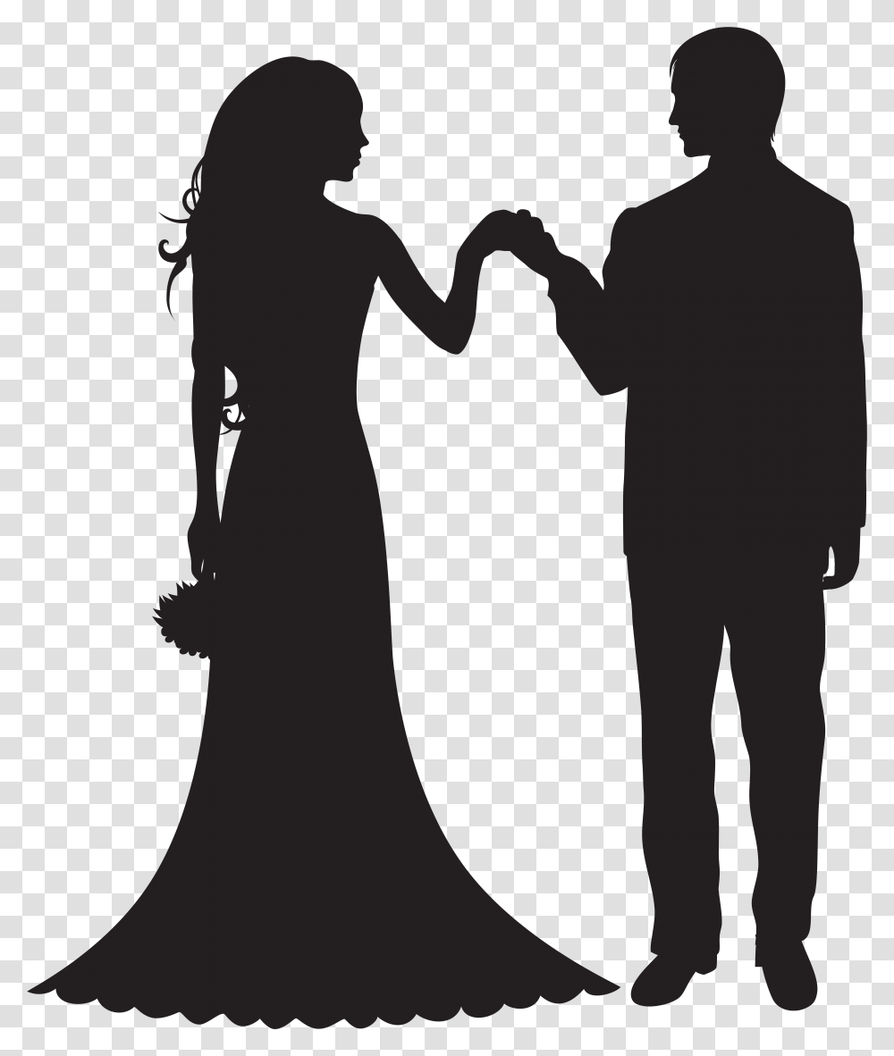 Wedding Clipart, Person, Hand, Silhouette, Holding Hands Transparent Png
