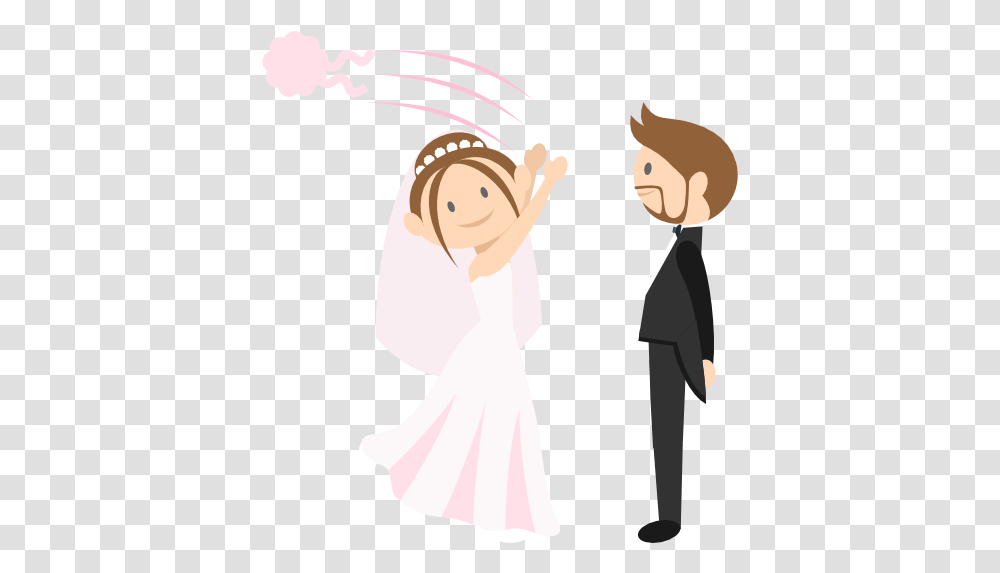 Wedding Couple Bride Groom People Romantic Icon Bride And Groom Background, Person, Performer, Clothing, Art Transparent Png