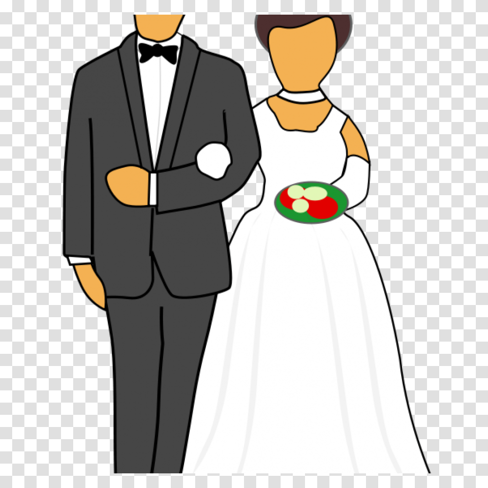 Wedding Couple Clip Art Free Clipart Download, Person, Dress, Suit Transparent Png
