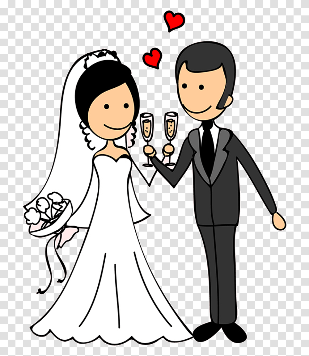Wedding Couple Doodle Download Bride And Groom Comic, Apparel, Performer, Fashion Transparent Png