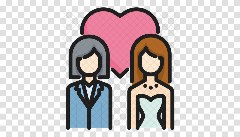 Wedding Couple Icon For Women, Clothing, Apparel, Suit, Overcoat Transparent Png