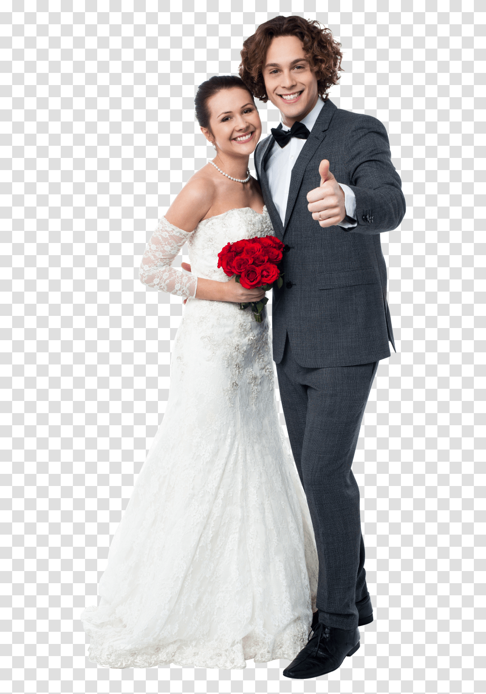 Wedding Couple Image, Person, Wedding Gown, Robe Transparent Png
