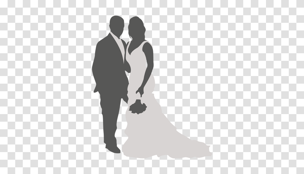 Wedding Couple Posing Silhouette, Person, Hand, Outdoors, Pedestrian Transparent Png