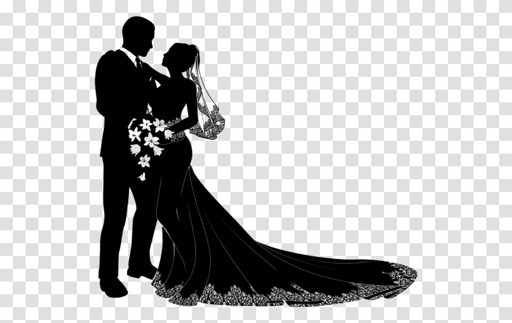Wedding Couple Silhouette, Gray, World Of Warcraft Transparent Png