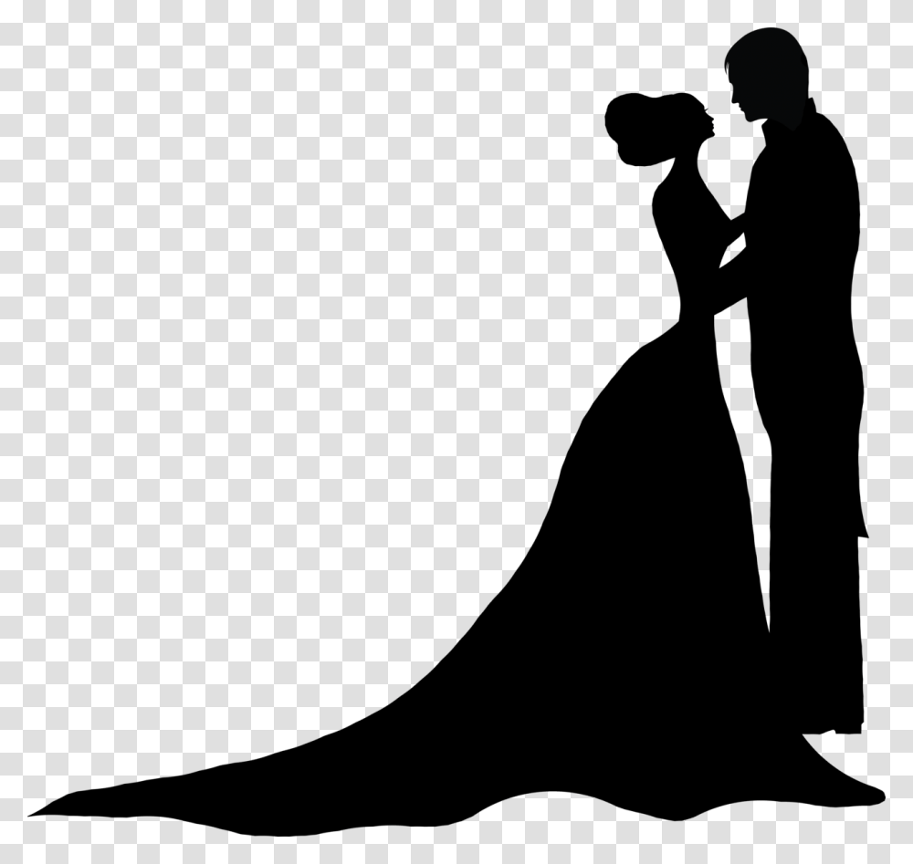 Wedding Couple Silhouette, Nature, Outdoors, Astronomy, Moon Transparent Png