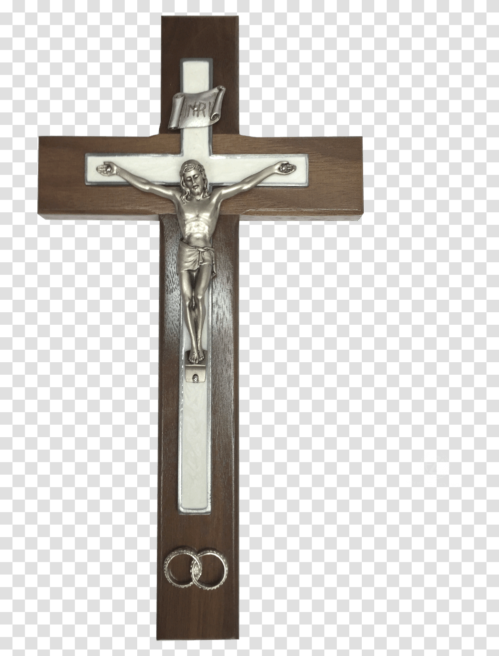 Wedding Crucifix For Marriage Made With Brown Wood Crucifix, Cross Transparent Png