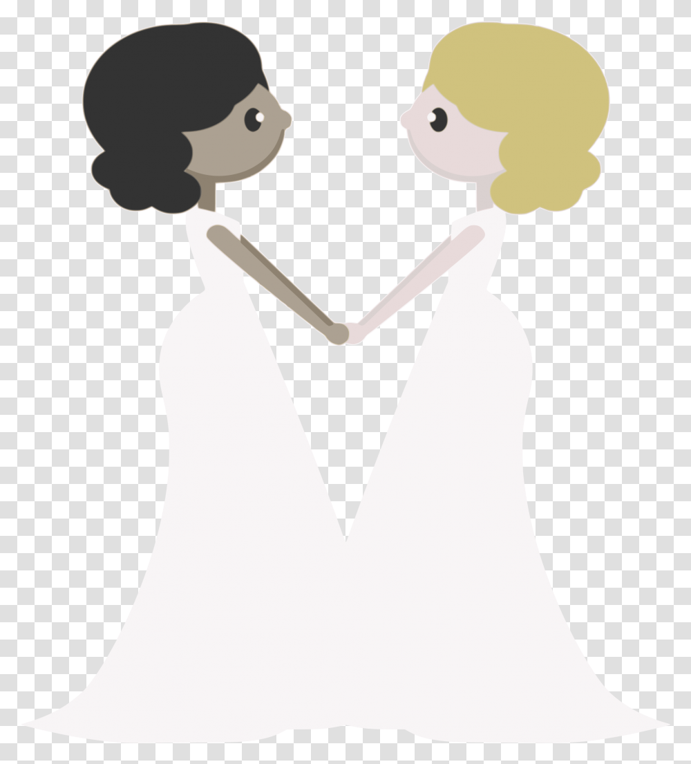 Wedding Day Brides Clipart Two Brides Svg, Face, Drawing, Female, Girl Transparent Png