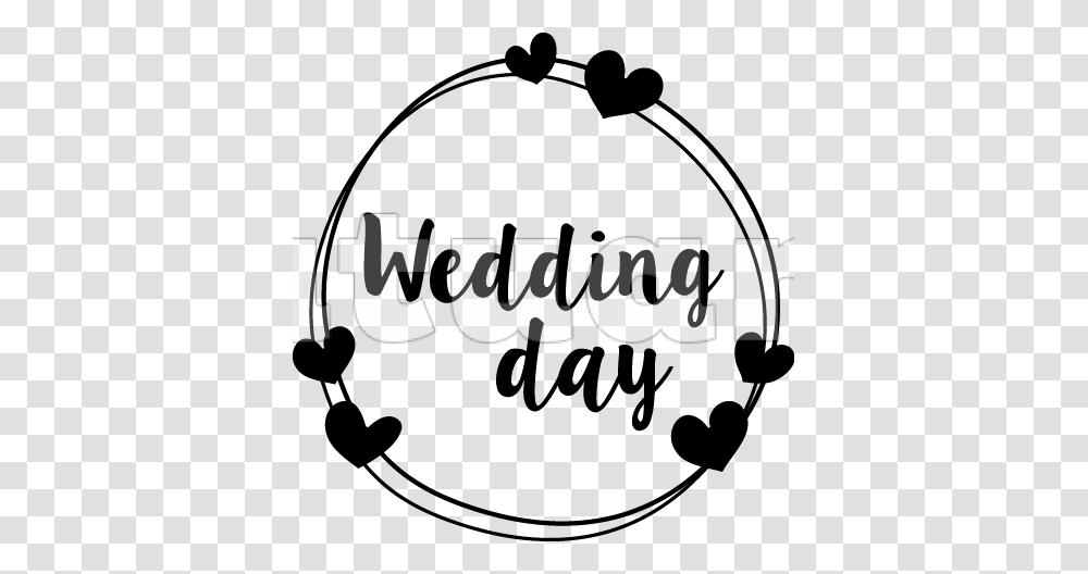 Wedding Day, Handwriting, Calligraphy, Stencil Transparent Png