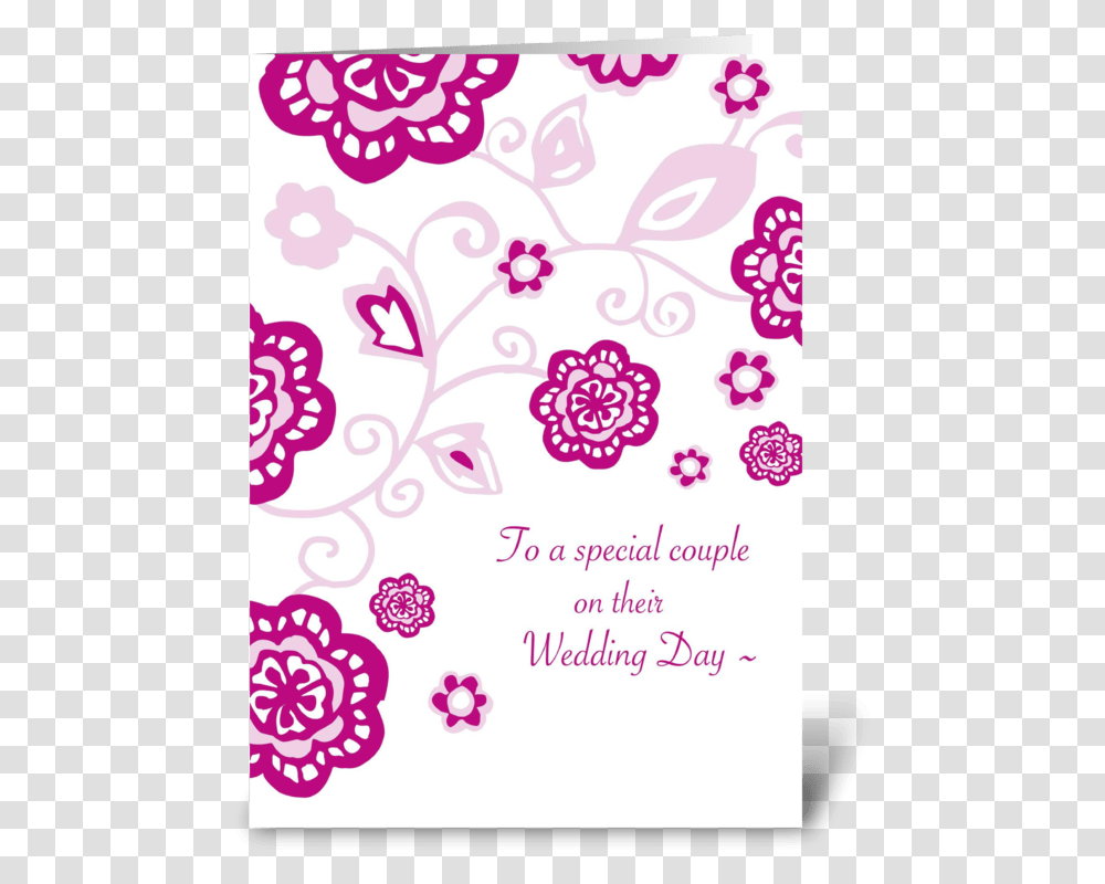Wedding Day Wishes Greeting Cards Greeting For Wedding Day, Floral Design, Pattern Transparent Png