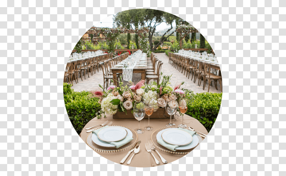 Wedding Decoration Regale Winery Wedding, Fork, Dining Table, Furniture, Tablecloth Transparent Png