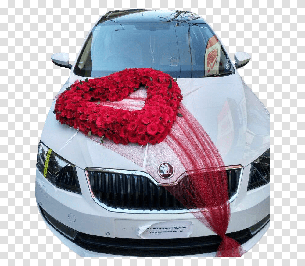 Wedding Decorations Wedding Car Flower Decoration, Vehicle, Transportation, Crash Helmet Transparent Png