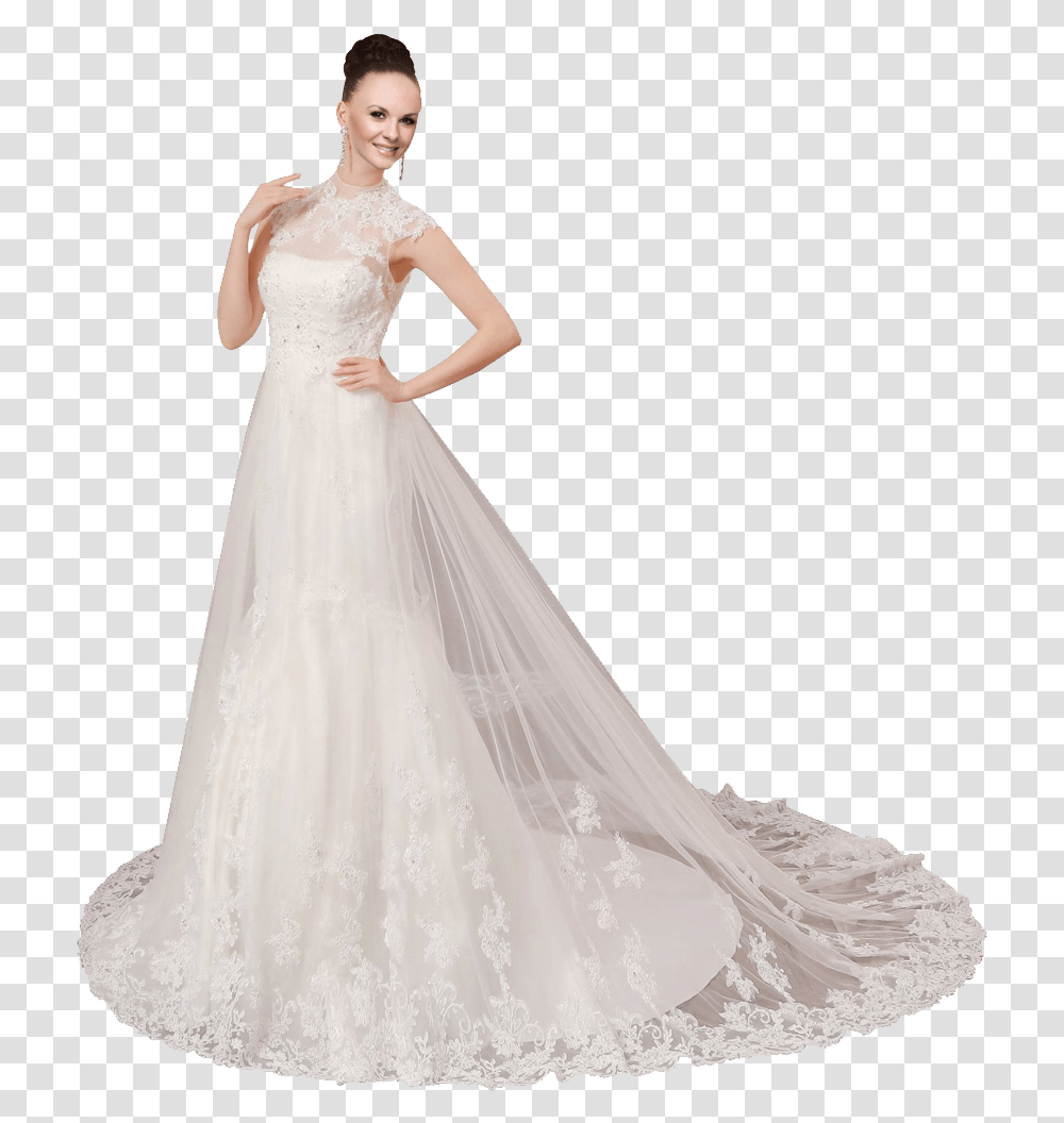 Wedding Dress Ball Gown Woman In Wedding Dress, Apparel, Wedding Gown, Robe Transparent Png