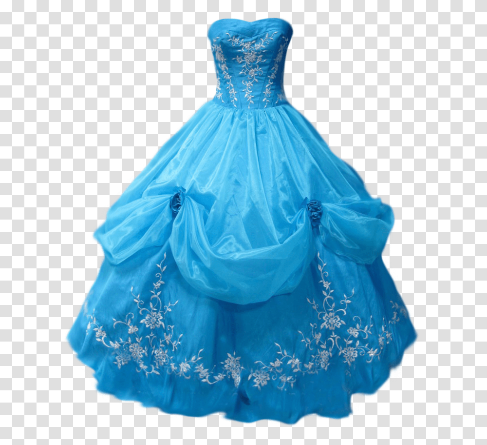 Wedding Dress Blue Ball Gown Background Dress Clipart, Apparel, Female, Evening Dress Transparent Png
