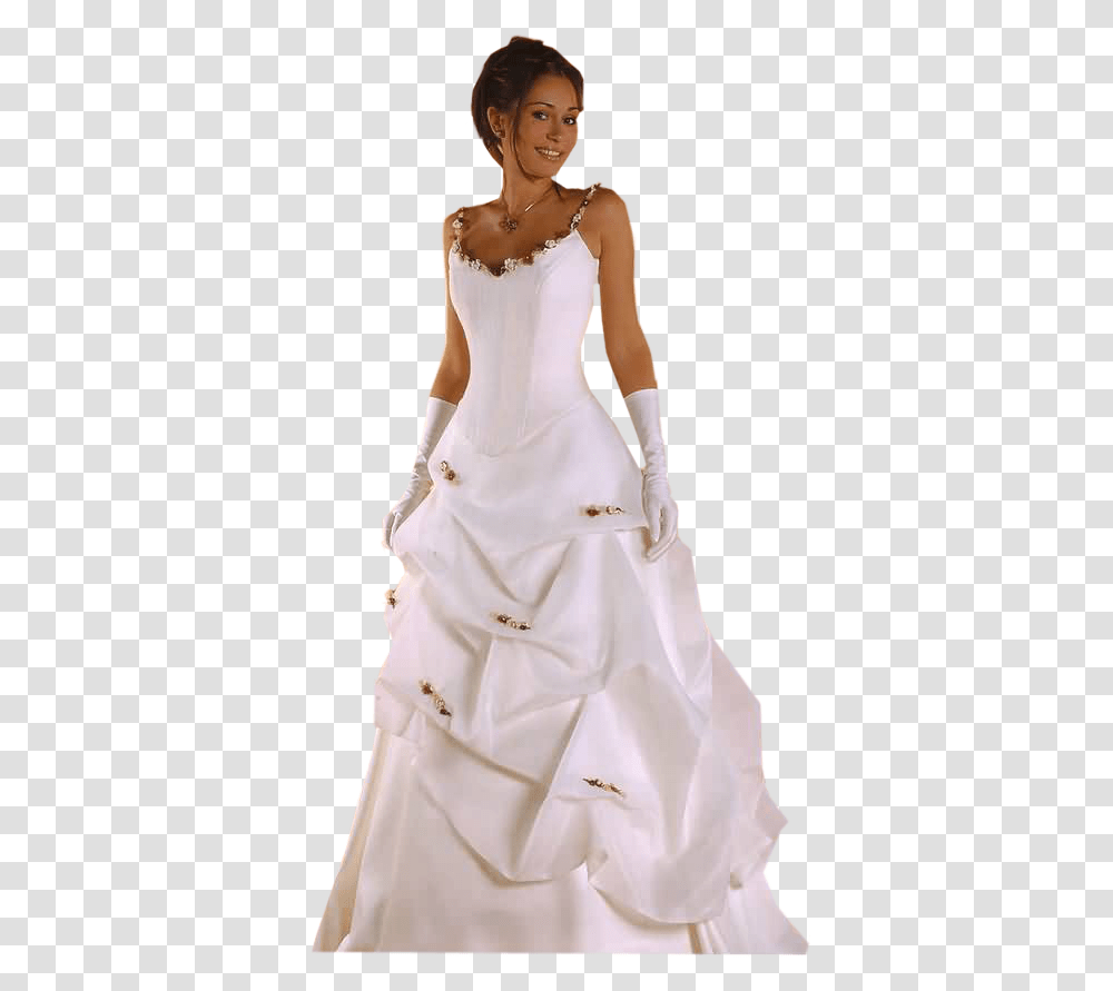 Wedding Dress Bride Marriage Woman Robe De Marie Blanche, Female, Person, Wedding Gown Transparent Png